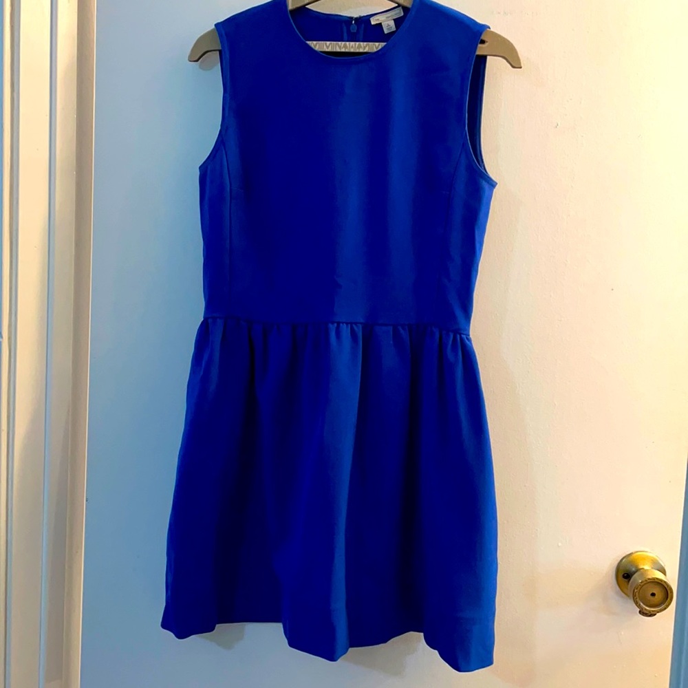 Cobalt blue sleeveless dress
